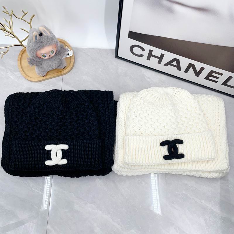 Chanel Scarf Hat dx36